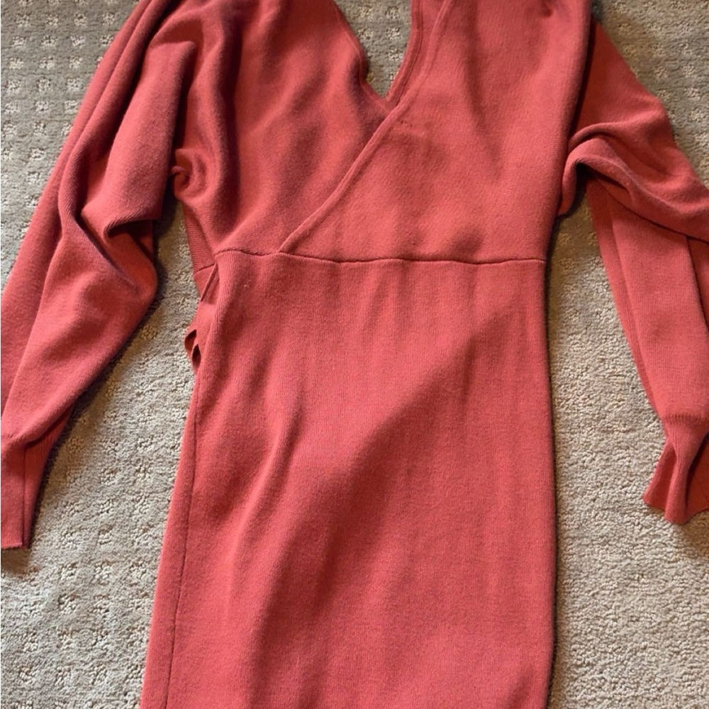 Elegant Rust Dress